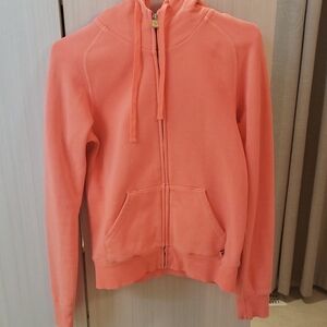 TNA Neon Orange Zip-Up Hoodie